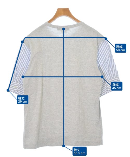 COMME des GARCONS HOMME DEUX（コムデギャルソンオムドゥ）Tシャツ・カットソー グレー サイズ:L メンズ/2200683968026