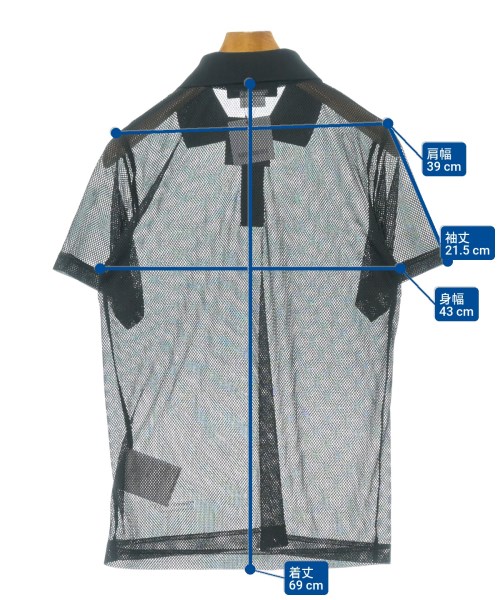 COMME des GARCONS HOMME DEUX（コムデギャルソンオムドゥ）ポロシャツ 黒 サイズ:S メンズ/2200685286050