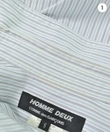 COMME des GARCONS HOMME DEUX（コムデギャルソンオムドゥ）カジュアルシャツ 白 サイズ:S メンズ/2200686727057