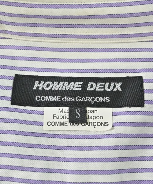 COMME des GARCONS HOMME DEUX（コムデギャルソンオムドゥ）カジュアルシャツ 紫 サイズ:S メンズ/2200686769026