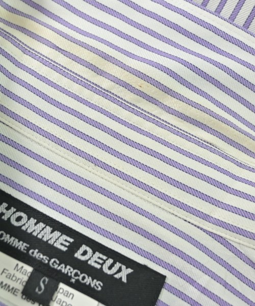 COMME des GARCONS HOMME DEUX（コムデギャルソンオムドゥ）カジュアルシャツ 紫 サイズ:S メンズ/2200686769026