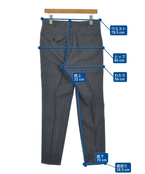COMME des GARCONS HOMME DEUX（コムデギャルソンオムドゥ）スラックス グレー サイズ:S メンズ/2200687048014