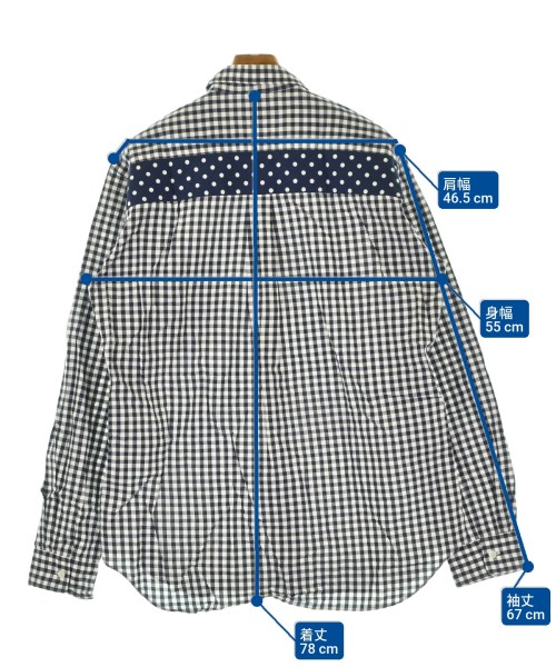 COMME des GARCONS HOMME DEUX（コムデギャルソンオムドゥ）カジュアルシャツ 紺 サイズ:XL メンズ/2200677868134