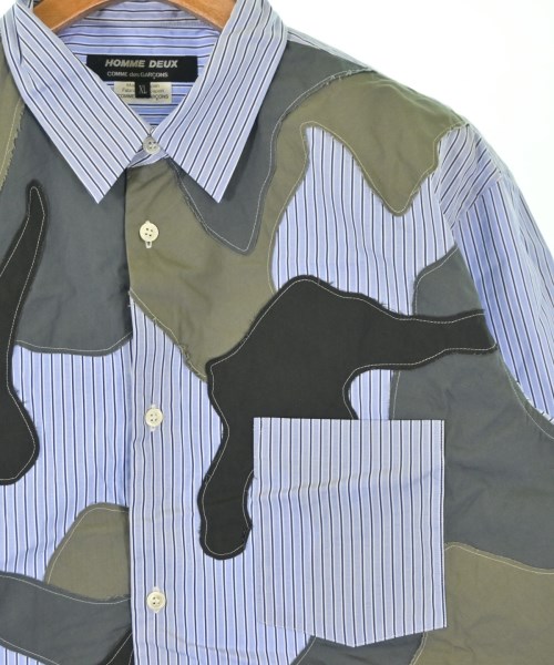 COMME des GARCONS HOMME DEUX（コムデギャルソンオムドゥ）カジュアルシャツ 青 サイズ:XL メンズ/2200677868158
