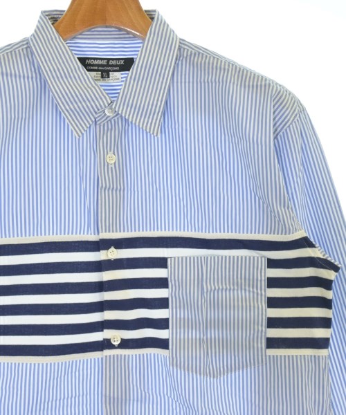 COMME des GARCONS HOMME DEUX（コムデギャルソンオムドゥ）カジュアルシャツ 青 サイズ:XL メンズ/2200677868165
