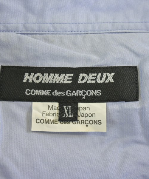 COMME des GARCONS HOMME DEUX（コムデギャルソンオムドゥ）カジュアルシャツ 青 サイズ:XL メンズ/2200677868172