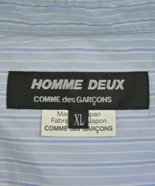 COMME des GARCONS HOMME DEUX（コムデギャルソンオムドゥ）カジュアルシャツ 青 サイズ:XL メンズ/2200677868196