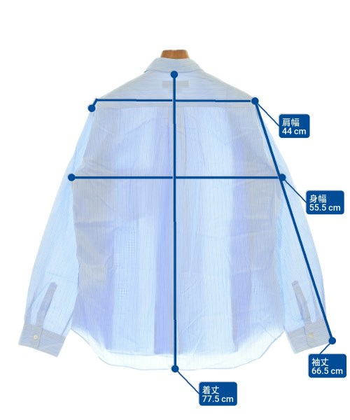 COMME des GARCONS HOMME DEUX（コムデギャルソンオムドゥ）カジュアルシャツ 青 サイズ:XL メンズ/2200677868196