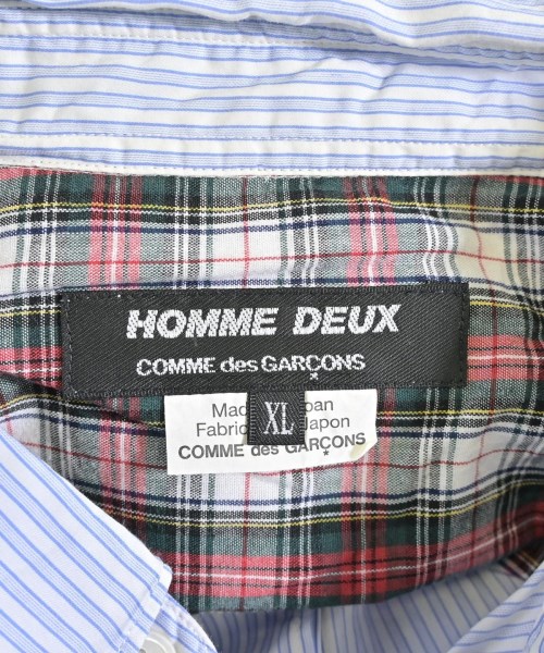 COMME des GARCONS HOMME DEUX（コムデギャルソンオムドゥ）カジュアルシャツ 青 サイズ:XL メンズ/2200677868202
