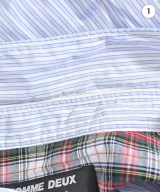 COMME des GARCONS HOMME DEUX（コムデギャルソンオムドゥ）カジュアルシャツ 青 サイズ:XL メンズ/2200677868202