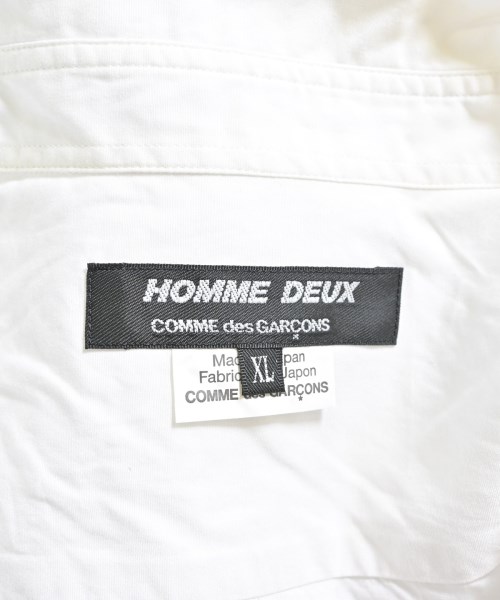 COMME des GARCONS HOMME DEUX（コムデギャルソンオムドゥ）カジュアルシャツ 白 サイズ:XL メンズ/2200677868219