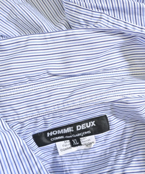 COMME des GARCONS HOMME DEUX（コムデギャルソンオムドゥ）カジュアルシャツ 青 サイズ:XL メンズ/2200677868240