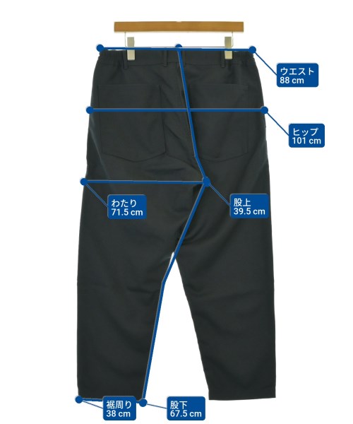 COMME des GARCONS HOMME DEUX（コムデギャルソンオムドゥ）スラックス 黒 サイズ:L メンズ/2200677868608