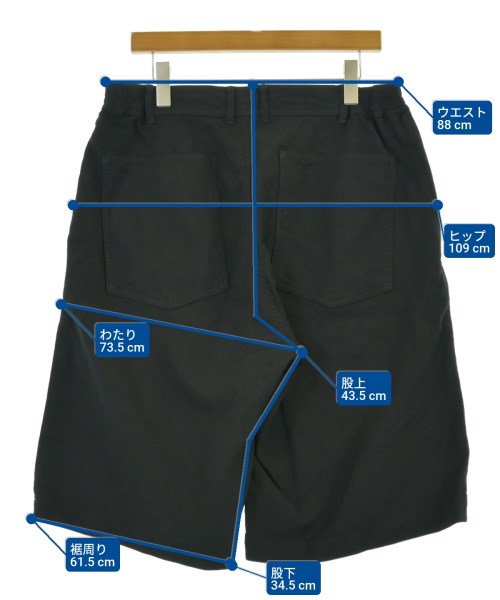 COMME des GARCONS HOMME DEUX（コムデギャルソンオムドゥ）ショートパンツ 黒 サイズ:L メンズ/2200677868622