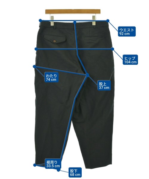 COMME des GARCONS HOMME DEUX（コムデギャルソンオムドゥ）スラックス 黒 サイズ:XL メンズ/2200677868639
