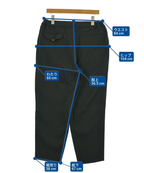 COMME des GARCONS HOMME DEUX（コムデギャルソンオムドゥ）スラックス 黒 サイズ:L メンズ/2200677868646