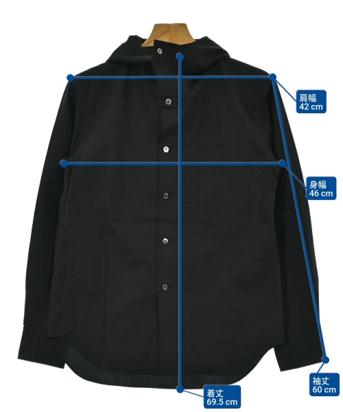 COMME des GARCONS HOMME DEUX（コムデギャルソンオムドゥ）カジュアルシャツ 黒 サイズ:XS メンズ/2200689732126