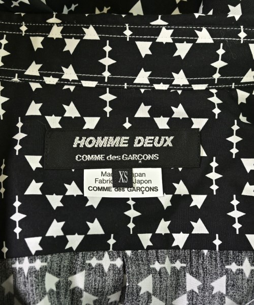 COMME des GARCONS HOMME DEUX（コムデギャルソンオムドゥ）カジュアルシャツ 黒 サイズ:XS メンズ/2200689732133