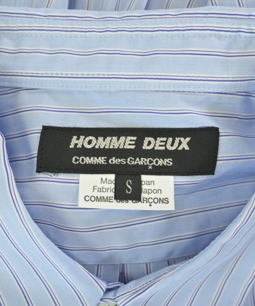 COMME des GARCONS HOMME DEUX（コムデギャルソンオムドゥ）カジュアルシャツ 青 サイズ:S メンズ/2200689732157