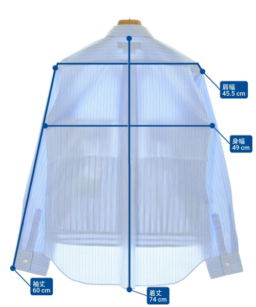 COMME des GARCONS HOMME DEUX（コムデギャルソンオムドゥ）カジュアルシャツ 青 サイズ:S メンズ/2200689732157