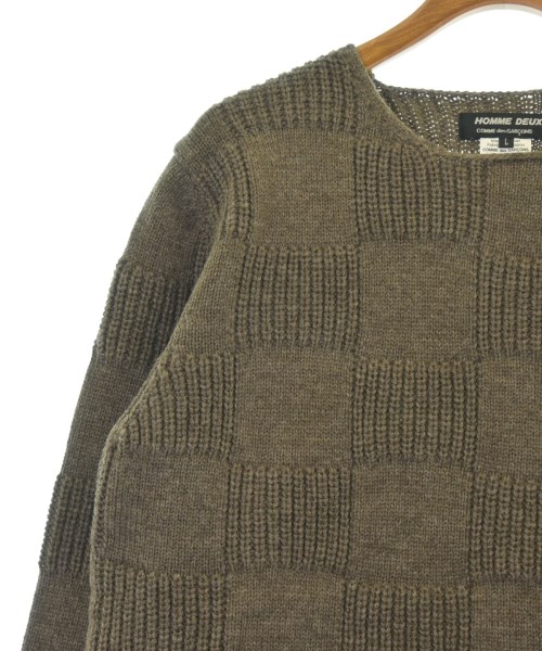 COMME des GARCONS HOMME DEUX（コムデギャルソンオムドゥ）ニット・セーター 茶 サイズ:L メンズ/2200689732270