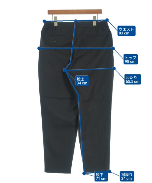 COMME des GARCONS HOMME DEUX（コムデギャルソンオムドゥ）スラックス 黒 サイズ:L メンズ/2200689732317