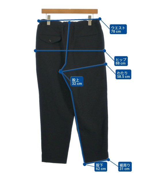 COMME des GARCONS HOMME DEUX（コムデギャルソンオムドゥ）スラックス 黒 サイズ:XS メンズ/2200689732492