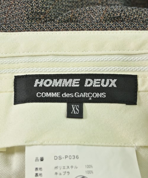 COMME des GARCONS HOMME DEUX（コムデギャルソンオムドゥ）スラックス 茶 サイズ:XS メンズ/2200690315011