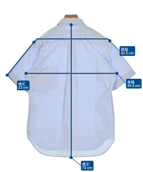 COMME des GARCONS HOMME DEUX（コムデギャルソンオムドゥ）カジュアルシャツ 青 サイズ:XS メンズ/2200686418054