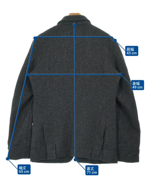 COMME des GARCONS HOMME DEUX（コムデギャルソンオムドゥ）ジャケット 黒 サイズ:S メンズ/2200686882015