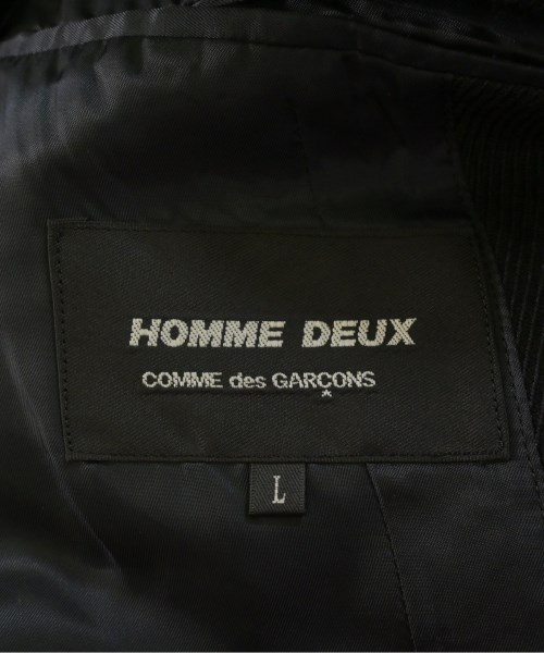 COMME des GARCONS HOMME DEUX（コムデギャルソンオムドゥ）カジュアルジャケット 黒 サイズ:L メンズ/2200691205014