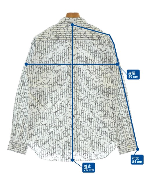 COMME des GARCONS HOMME DEUX（コムデギャルソンオムドゥ）カジュアルシャツ 白 サイズ:S メンズ/2200692178195