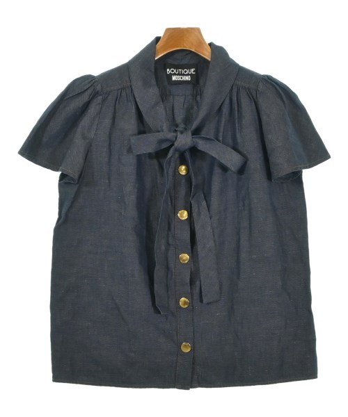 BOUTIQUE MOSCHINO(ブティックモスキーノ)カジュアルシャツ 紺 サイズ:42(M位)/2200672154409
