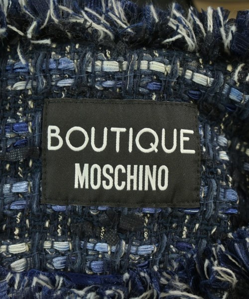 BOUTIQUE MOSCHINO（ブティックモスキーノ）ノーカラージャケット 紺 サイズ:40(M位) レディース/2200725631017