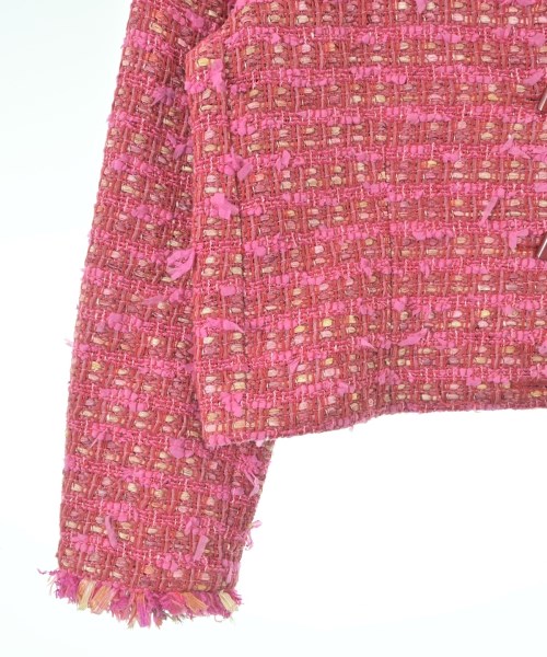 BOUTIQUE MOSCHINO（ブティックモスキーノ）ノーカラージャケット ピンク サイズ:44(L位) レディース/2200687318094