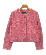 BOUTIQUE MOSCHINO（ブティックモスキーノ）ノーカラージャケット ピンク サイズ:44(L位) レディース/2200687318094