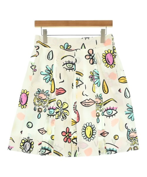 BOUTIQUE MOSCHINO(ブティックモスキーノ)ひざ丈スカート 白 サイズ:42(M位)/2200683114386