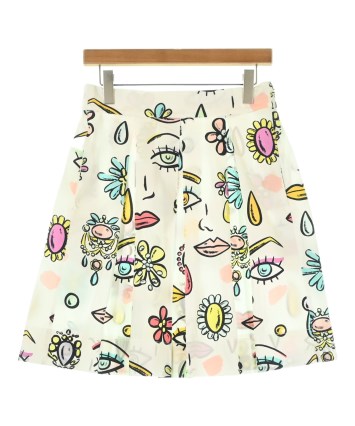 BOUTIQUE MOSCHINO 総柄スカート　牛柄　大きいサイズ BOUTIQUE MOSCHINO（ブティックモスキーノ）ひざ丈スカート 白 サイズ