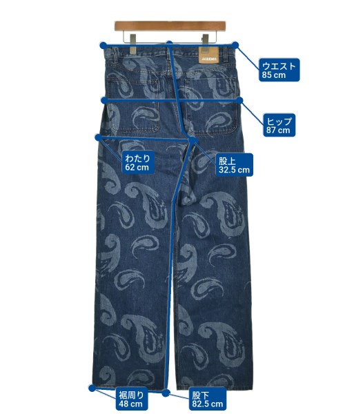 JACQUEMUS（ジャックムス）デニムパンツ 紺 サイズ:31(M位) メンズ/2200611386021