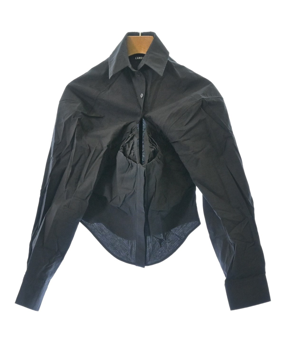 JACQUEMUS（ジャックムス）ブラウス 黒 サイズ:36(XS位) レディース