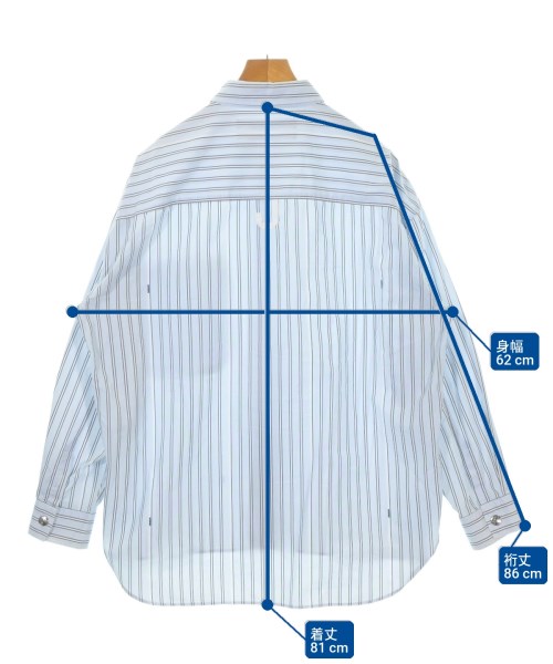 JACQUEMUS（ジャックムス）カジュアルシャツ 青 サイズ:48(XXL位) メンズ/2200693949145
