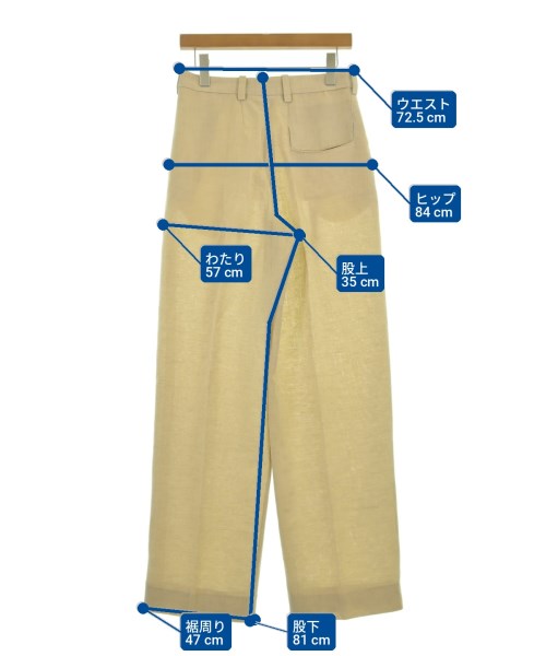 JACQUEMUS（ジャックムス）スラックス ベージュ サイズ:44(S位) メンズ/2200702117091