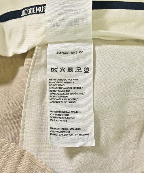 JACQUEMUS（ジャックムス）その他 ベージュ サイズ:46(M位) メンズ/2200714693095