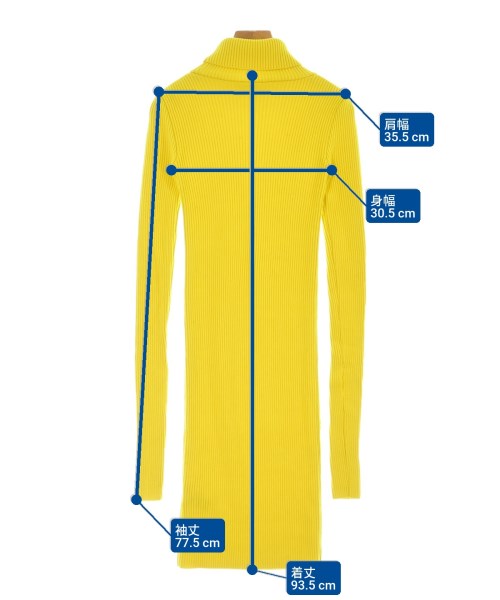 JACQUEMUS（ジャックムス）ワンピース 黄 サイズ:34(XXS位) レディース/2200629306042