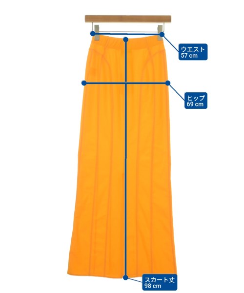 JACQUEMUS（ジャックムス）ロング・マキシ丈スカート オレンジ サイズ:36(S位) レディース/2200665578090