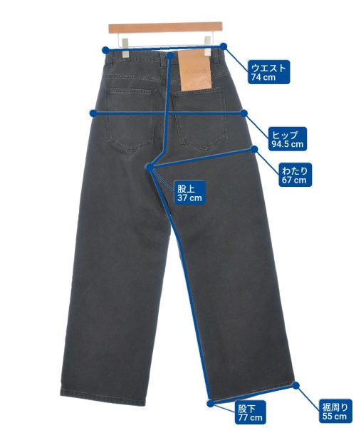 JACQUEMUS（ジャックムス）デニムパンツ 黒 サイズ:27(M位) レディース/2200664172060