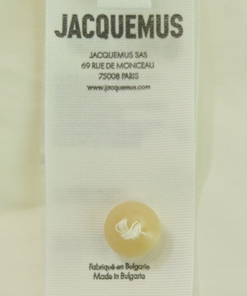 JACQUEMUS（ジャックムス）カジュアルシャツ 白 サイズ:50(XL位) メンズ/2200669050295