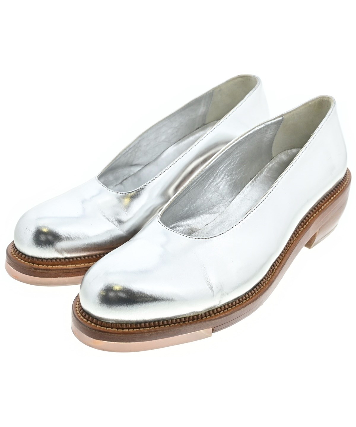 SIMONE ROCHA ゴールド メタリック レースアップシューズ SIMONE ROCHA ゴールド メタリック レースアップシューズ 靴