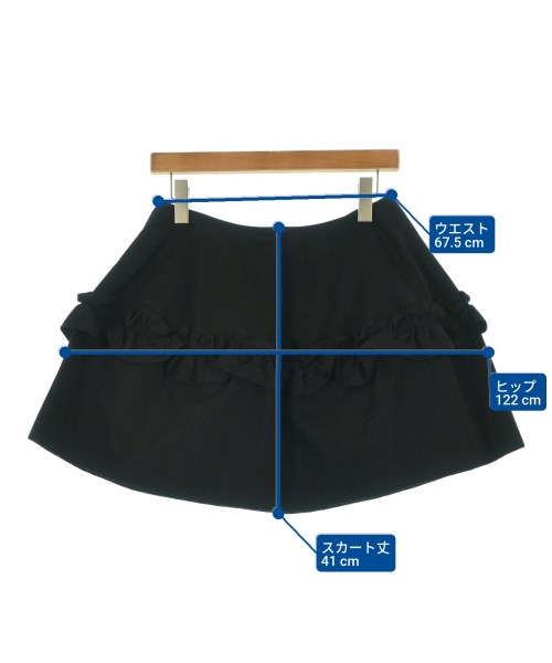 Simone Rocha（シモーネロシャ）ミニスカート 黒 サイズ:XS レディース/2200672911354