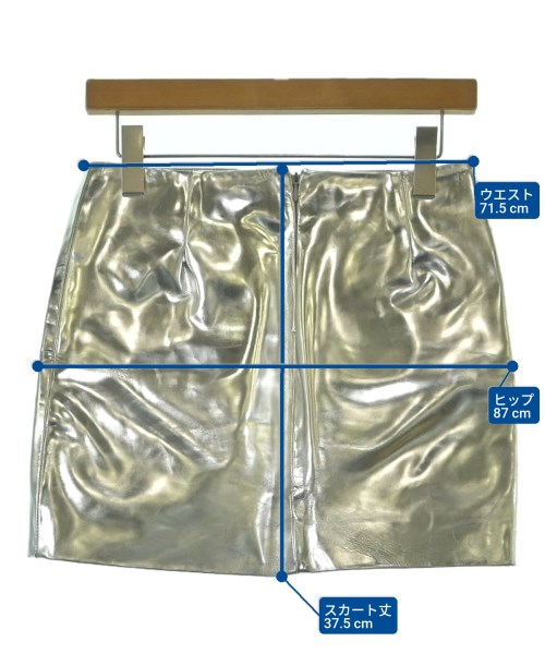 Simone Rocha（シモーネロシャ）ミニスカート シルバー サイズ:6(XS位) レディース/2200678460061